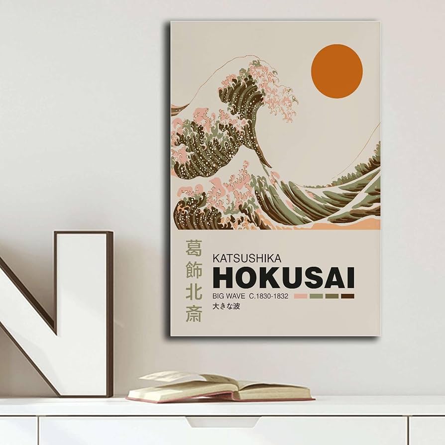 Amazon.com: Poster Wall Art Picture Katsushika Hokusai